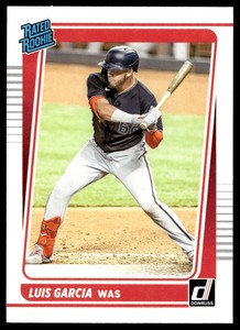 2021 Donruss 45 Luis Garcia Washington Nationals  RR, Rookie Card