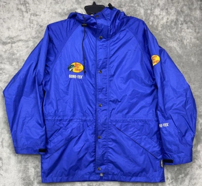 Jaqueta com capuz Bass Pro Shops masculina Gore-Tex Performance Series tamanho grande azul - Imagem 1 de 4