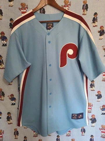 Majestic Cooperstown Vintage Philadelphia Phillies BlanK MLB XL Made in USA Cover