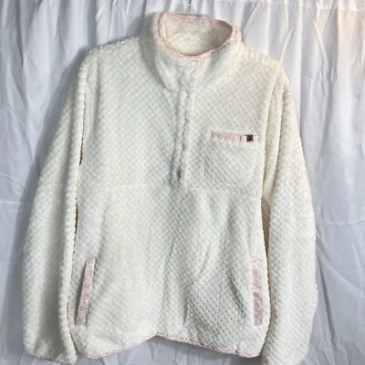 Pullover Sherpa a Presión Simply Southern Collection Wms Talla XXL 1/4 Acentos Florales Foto 1 de 4