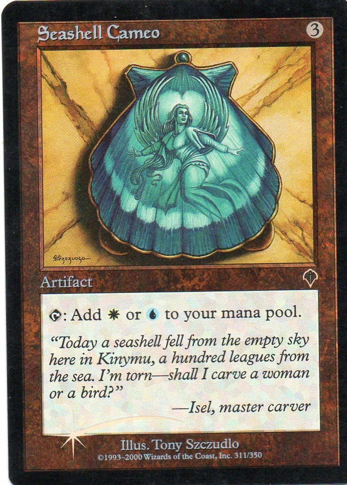 Magic Mtg FOIL Invasion Seashell Cameo   near mint - Image 1 of 1