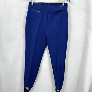 Vintage Obermeyer Stirrup Ski Snow Pants Womens 12 Wool Blend 70s 80s Japan Y2K - Picture 1 of 16