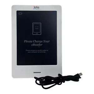 Lector de libros electrónicos Kobo N905 | 2 GB WiFi WLAN 6 pulgadas | Blanco - Imagen 1 de 6