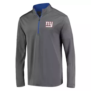 NFL New York Giants Para hombres 1/4 Cremallera Ligera Poli Sudadera Talla Pequeña - Imagen 1 de 3