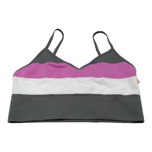 Cat & Jack Girls Size S Seamless Bra Cement Striped - Picture 1 of 8