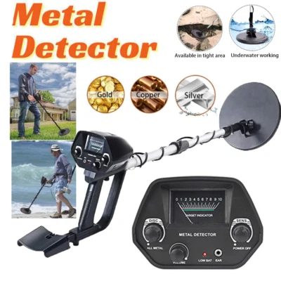 Underground Metal Detector Gold Digger Hunter Deep Sensitive Waterproof Coil