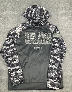 Iowa State Cyclones Mens L Digital Camo Hoodie Charcoal Military Appreciation - Picture 1 of 11