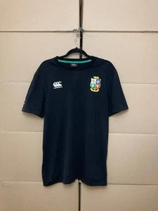 BRITISH LIONS RUGBY T-SHIRT CANTERBURY BLACK TEAM TEE MEN'S SIZE L SPORTWEAR - Picture 1 of 12
