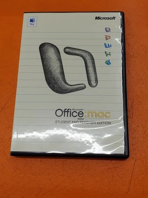 ⭐️⭐️⭐️⭐️⭐️ Microsoft Office Mac 2004 Student and Teacher Edition Software - Image 1 of 4