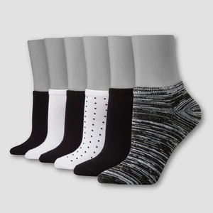 Hanes Premium 6pk Comfort Soft Lightweight Low Cut Socks Womens Size 5-9 - Picture 1 of 7