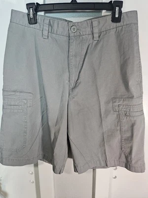 Pantalones cortos cargo para hombre Van Heusen gris talla 32100 % algodón Foto 1 de 4