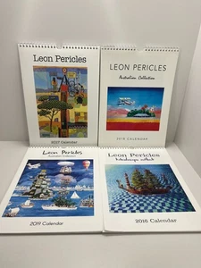 Collection of Leon Pericles Calendars Artwork 2016 - 2019 x 4 - Foto 1 di 13