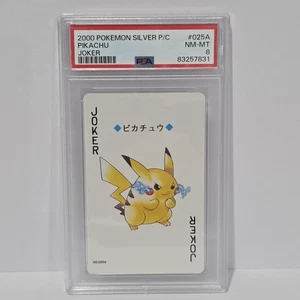 Pokemon Silberne Spielkarten Pikachu Joker #025A PSA 8 - Bild 1 von 2
