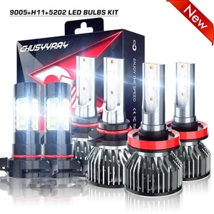 For Chevy Suburban Tahoe 07-14 6x LED Headlight Kit Hi/Low Beam FogLight 6000K - Bild 1 von 16