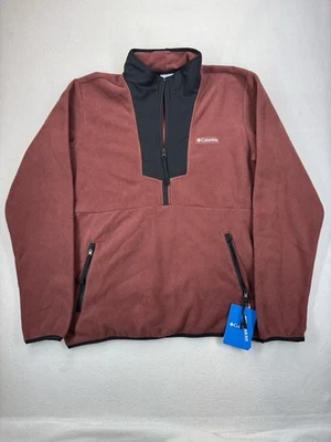 Columbia Para Hombre Sequoia Grove 1/2 Cremallera Vellón Rojo Mediano Nuevo con Etiquetas Precio de venta sugerido por el fabricante $60 Foto 1 de 4