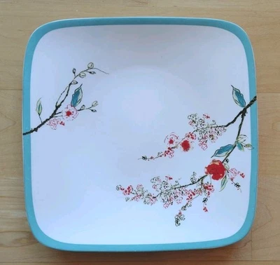 1 Lenox Chirp Simply Fine Dinner Plate 10.25" Turquoise Band, Bone China - Image 1 of 4