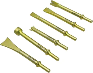 S 401K6 6-teiliges Schwerlast THOR Drucklufthammer, Meißel & Fräser Bit Set .401 Schaft - Bild 1 von 12