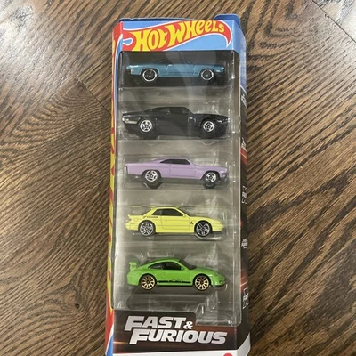 2025 Hot Wheels Fast and Furious 5 Pack GT3 RS, Silvia, Charger, Impala, Cuda - Image 1 of 3