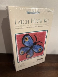 Wonderart Riegel Haken Kit Schmetterling Papillon Mariposa 12x12 Neu Caron #4677 USA - Bild 1 von 6