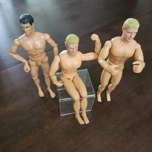 Hasbro Pawtucket GI Joe 1996 & 2 Power Team Soldaten Figuren Puppen ohne Kleidung - Bild 1 von 8