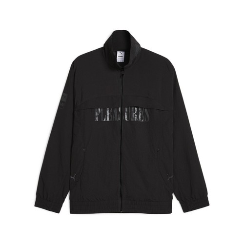Giacca da pista PUMA Pleasures X Cellerator full zip uomo nera casual atletica fuori