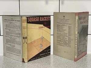 2 VINTAGE HARDBACKS WITH DUSTJACKETS "SQUASH RACKETS" PAWLE / SNELL / MOSS / TOM - Picture 1 of 6