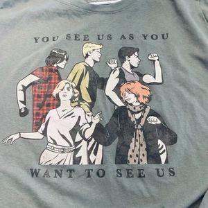 The Breakfast Club Herren grünes T-Shirt Größe 2X 24x30, Charaktergrafik - Bild 1 von 9