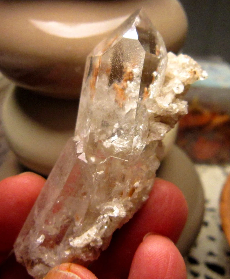 vul@EXTRA / BELLE CRISTALISATION LIMPIDE DE  QUARTZ avec INCLUSION  @@@@@@@@ - Photo 1/1