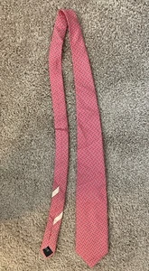 NWOT Salvatore Ferragamo Pink Silk Gancini Print Tie (One Size) - Picture 1 of 5