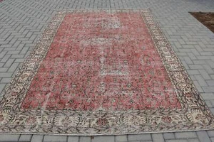 7.1x10 ft Oversize Rugs, Colorful Rugs, Turkish Rug, Cool Rugs, Vintage Rug - Picture 1 of 6