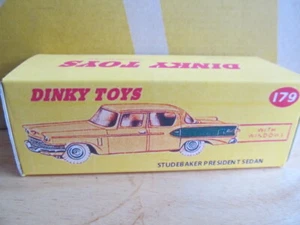 REPRO DINKY STUDEBAKER PRESIDENT 179 - BOX ONLY - Picture 1 of 2