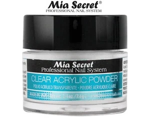 Mia Secret Professional Acrylic Nail System Clear Acrylic Powder- 0.25 oz. - Picture 1 of 2