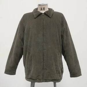 Vintage 90s Sideout Corduroy Fleece Lined Jacket Size L XL Green - Picture 1 of 12