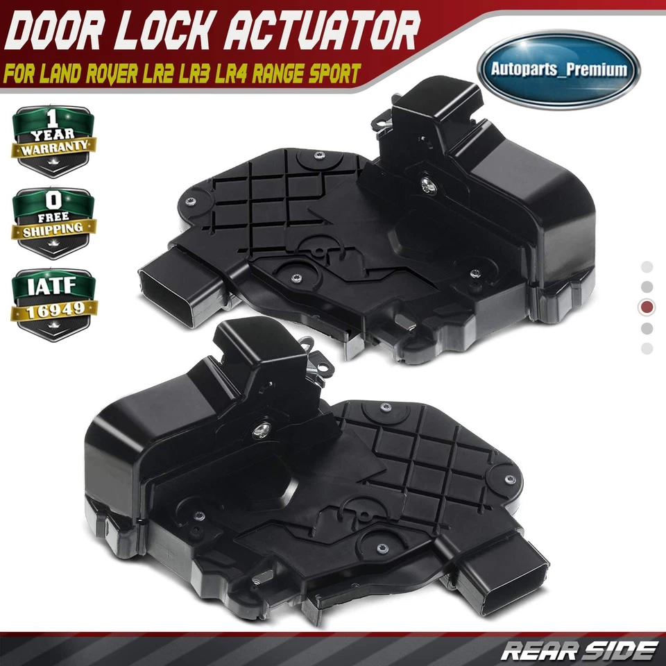 2x Actuador de cerradura de puerta trasero izquierdo y derecho para Land Rover LR2 LR3 LR4 Range Sport Foto 1 de 4