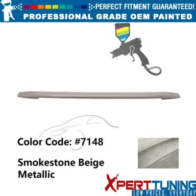 For 13-19 Ford Taurus Sedan OE Style Smokestone Beige Metallic Trunk Spoiler ABS Foto 1 de 4