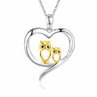 Fashion+Silver+Gold+Owl+Zircon+Lover+Pendant+Necklace+For+Women+Jewelry+Girlfrie