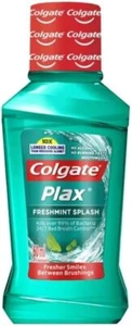 Colgate Plax Antibacterial Mouthwash 1L Alcohol Free Freshmint Bad Breath Contrl - Picture 1 of 2