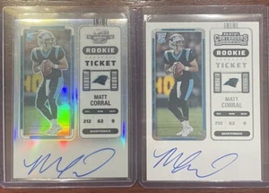 (2)2022 Panini Contenders Matt Corral Rookie Ticket Autograph Rc Ole Miss QB - Picture 1 of 1