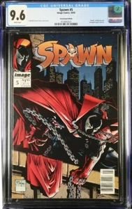 Spawn #5 newsstand CGC 9.6 W McFarlane story & art Image Comics 1992 - Picture 1 of 2