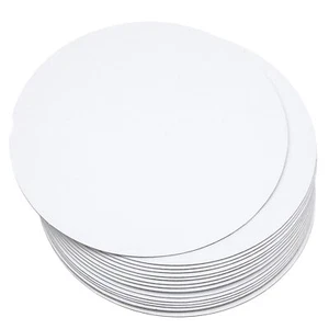 8 Inch White Cake Boards Round 40-Packs Circles Rounds Base Food-Grade Cardbo... - Picture 1 of 7