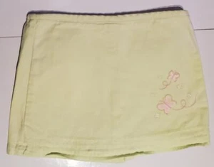 Girls DISNEY Butterfly SKORTS light lime green clothes Size 5T GUC - Picture 1 of 5