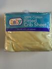 Fitted Baby Crib Sheet Yellow Baby Connection Fits 28 X 52 Original Packaging
