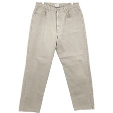 Calvin Klein Men's Denim Jeans Size 36x32 Easy Fit Tapered Leg Cotton Khaki