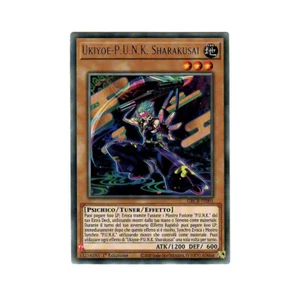 YU-GI-OH! GRCR-IT001 Ukiyope-P.U.N.K. Sharakusai Rara 1° Edizione italiano Nuovo - Foto 1 di 1