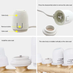 NC 230V 2W  Electric Thermal Actuator Floor Heating Valve Manifold - Picture 1 of 5