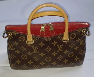 AUTHENTIC LOUIS VUITTON MONOGRAM PALLAS BB WITH LEATHER TRIM SATCHEL BAG PURSE - Picture 1 of 10