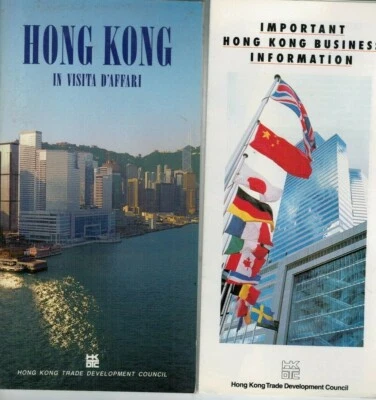 GUIDA UFFICIALE HONG KONG IN VISITA D'AFFARI IN ITALIANO - 1990 - Immagine 1 di 2