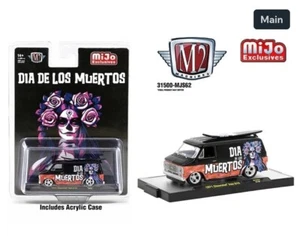 M2 Machines 1:64 1971 Chevrolet Van With Surf Board Dia De Los Muertos Mijo Excl - Picture 1 of 1