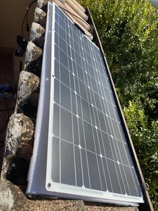 pannello fotovoltaico monocristallino 100w ultra sottile e flessibile - Foto 1 di 3