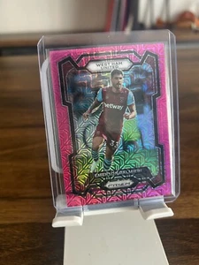 2023-24 Panini EPL Prizm Emerson Palmieri RC Pink Mojo 03/11 SSP - West Ham - Imagen 1 de 2